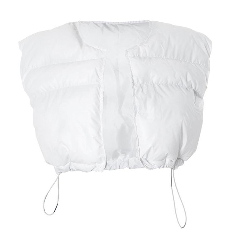 Puffer Vest Padded - 652F damska krótka kamizelka rozdymkowa bez
