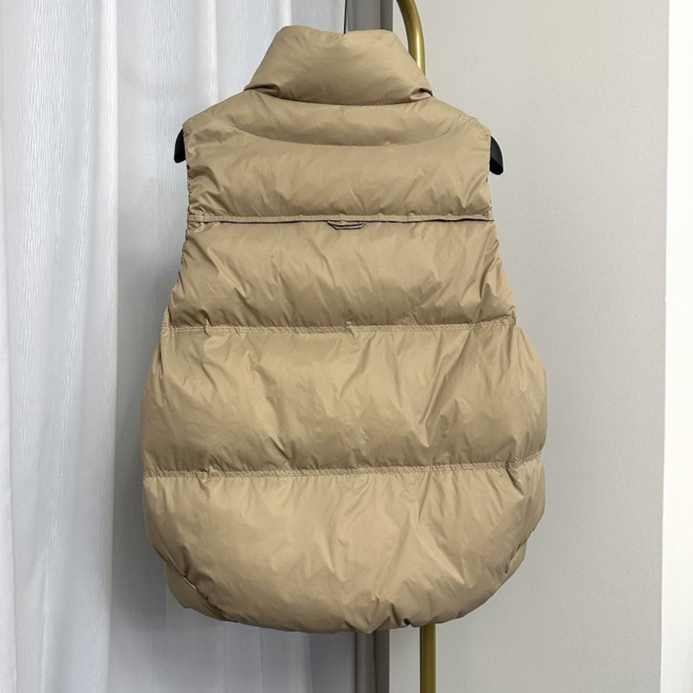 Puffer Vest Padded - Kurtki zimowe Moda Kamizelki ocieplane Bez