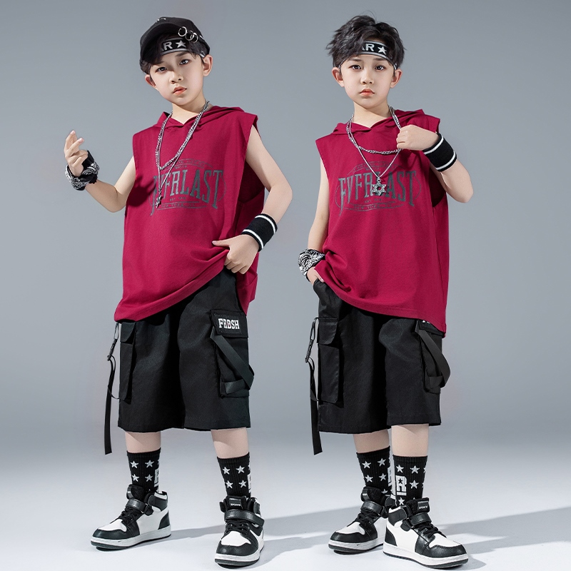 Street Fashion Hoodie - Street Dance Performance Suit For Boys