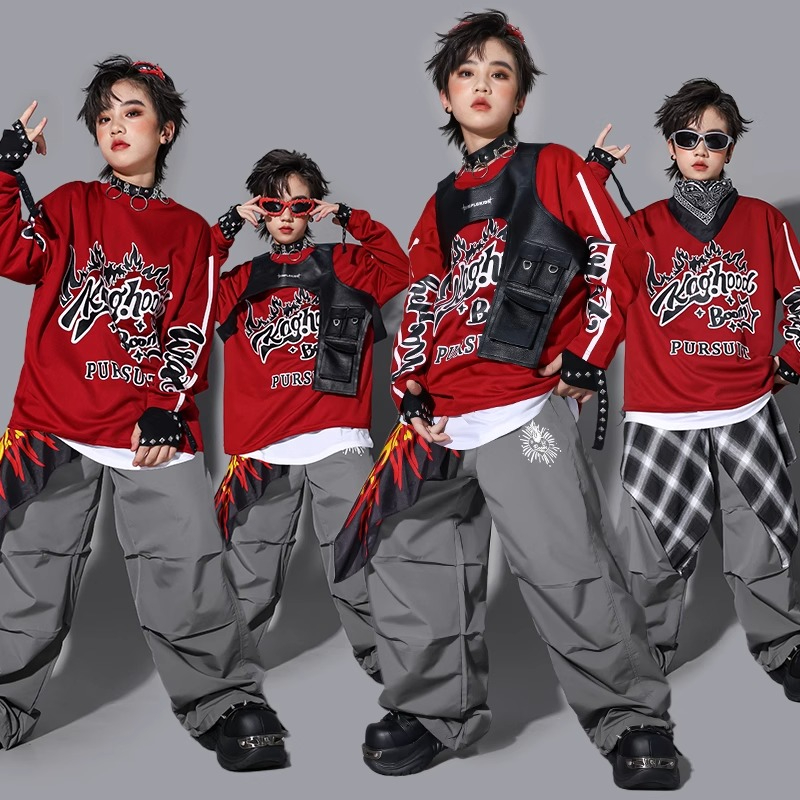 Street Fashion Kpop - Chłopięce bluzy K-pop, modne kamizelki, luźne