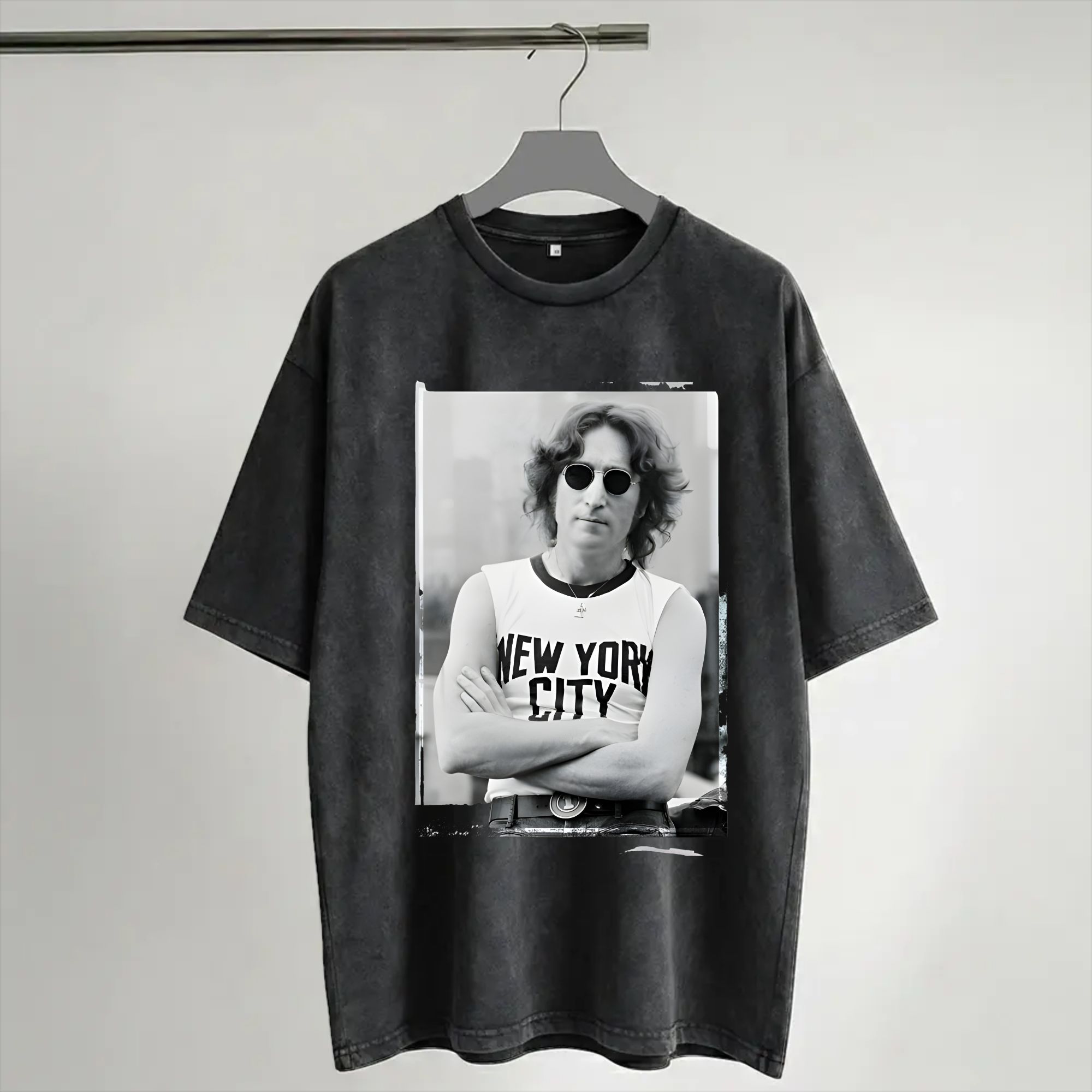 Street Fashion New York - Koszulka Harajuku Washed Shirt John Lennon