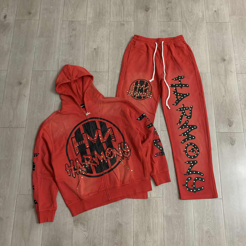 Street Fashion Hoodie - Modny zestaw odzieży ulicznej marki HARMONY: