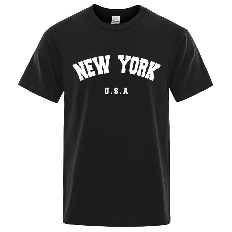 Street Fashion New York - Koszulki męskie z nadrukiem ulic Nowego