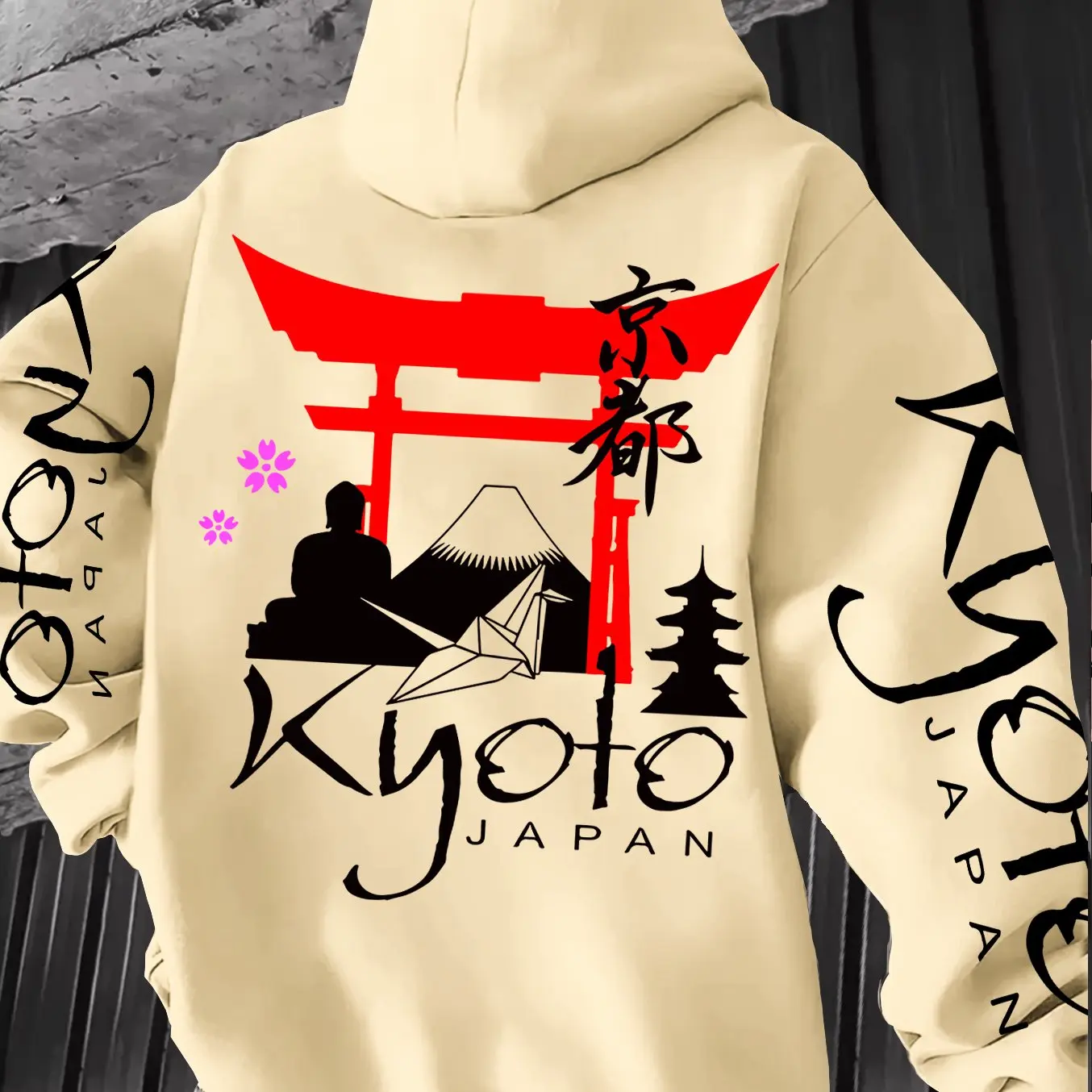 Street Fashion Kyoto - Bluza z kapturem w stylu japońskim