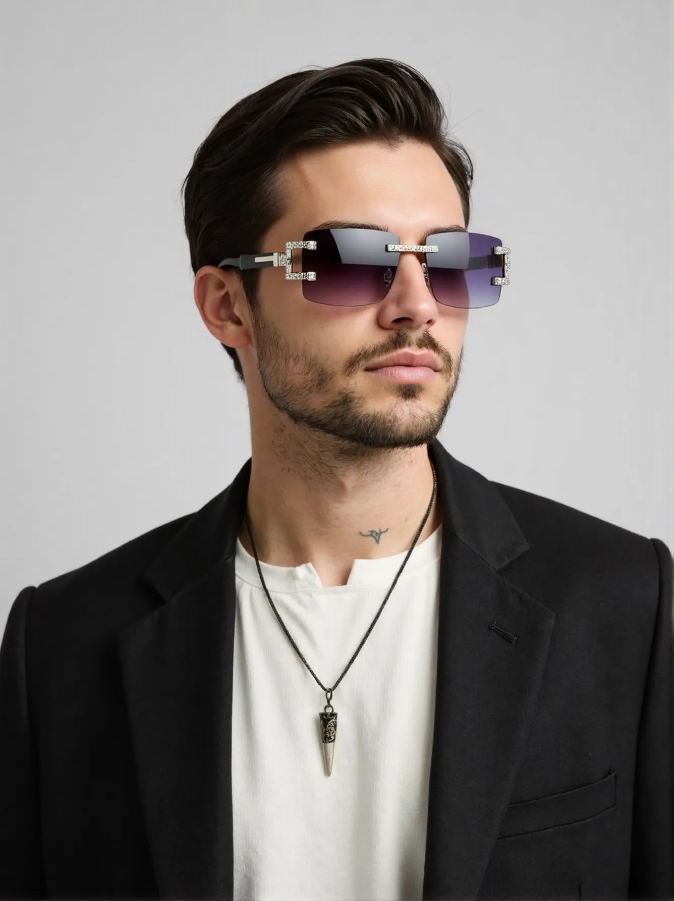 Street Fashion Trends - Drewniane nogi retro modne okulary przeciwsłoneczne