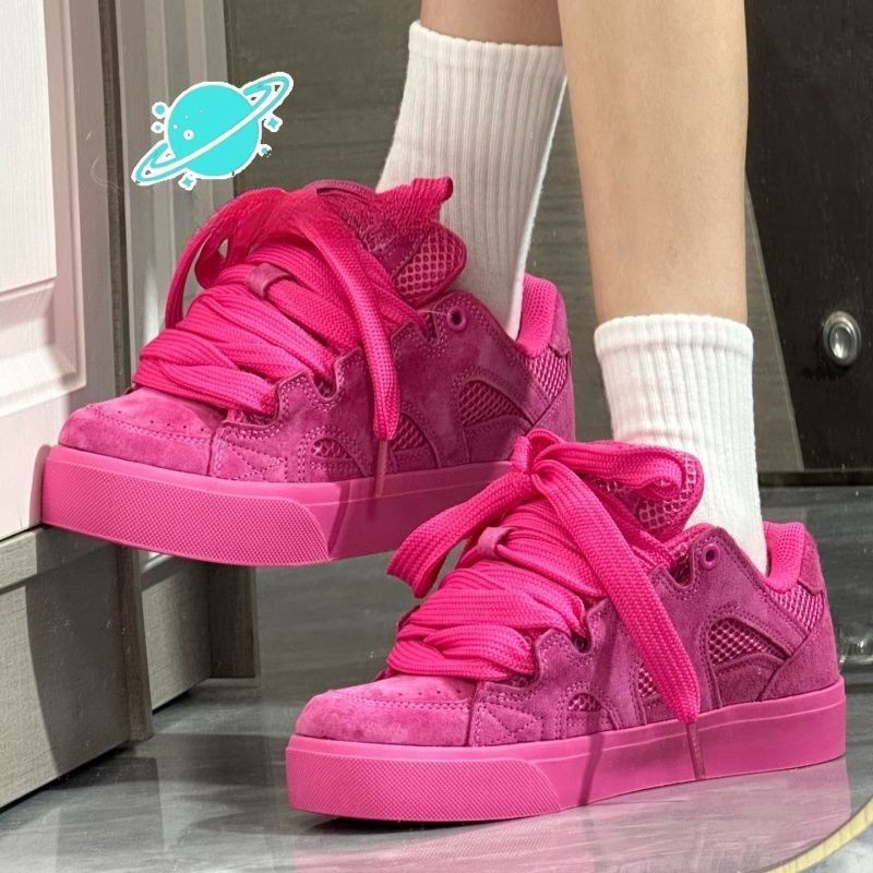 Street Fashion Trends - Nowe damskie sneakersy na grubej podeszwie,