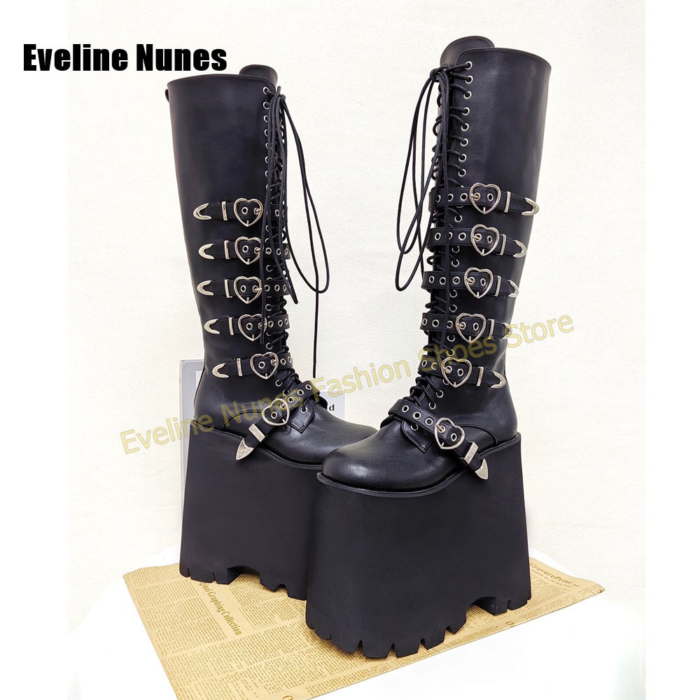 Street Fashion Y2K - Buty na wysokiej platformie w stylu