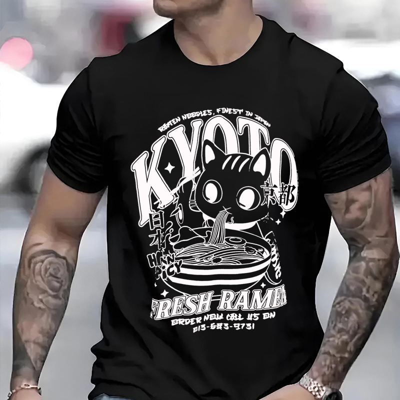 Urocza koszulka z nadrukiem ko – Street Fashion Kyoto recenzja i cena