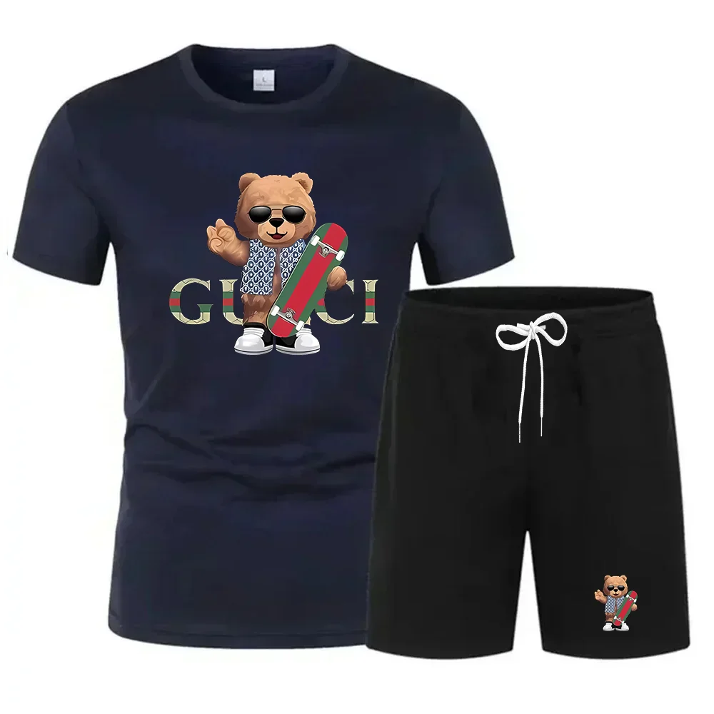 Letni modny męski komplet spor – Street Summer Fashion recenzja i cena