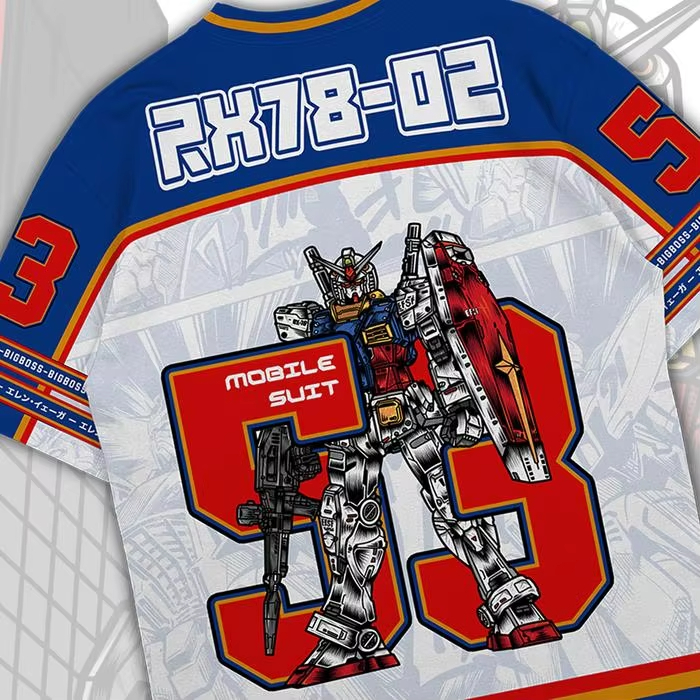 Koszulka Gundam RX78 Anime Mec – Street Fashion Kpop recenzja i cena