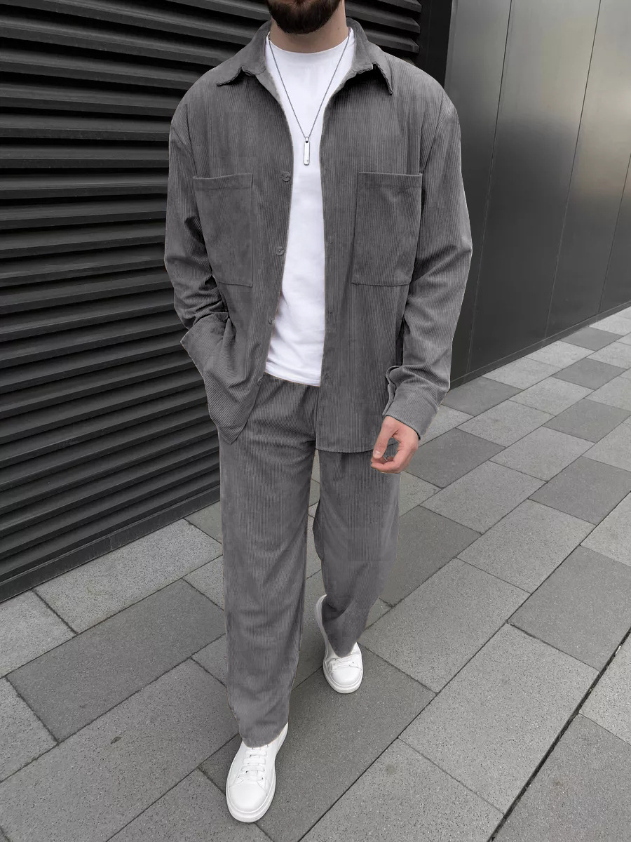 Męski dwuczęściowy komplet z s – Street Fashion Casual recenzja i cena