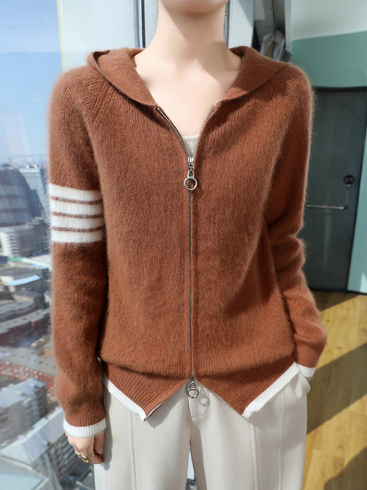 100% Pure Mink Cashmere Zipper – Street Fashion Hoodie recenzja i cena