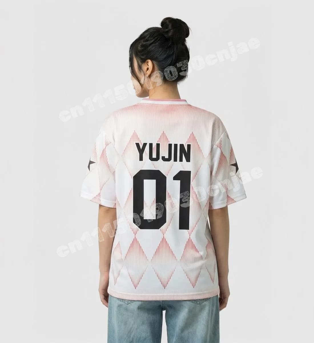 Kpop IVE Yujin 01 Koszulka spo – Street Fashion Kpop recenzja i cena