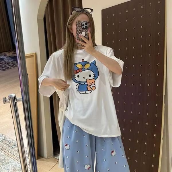 Krótki rękaw, koszulka z nadru – Street Fashion Casual recenzja i cena