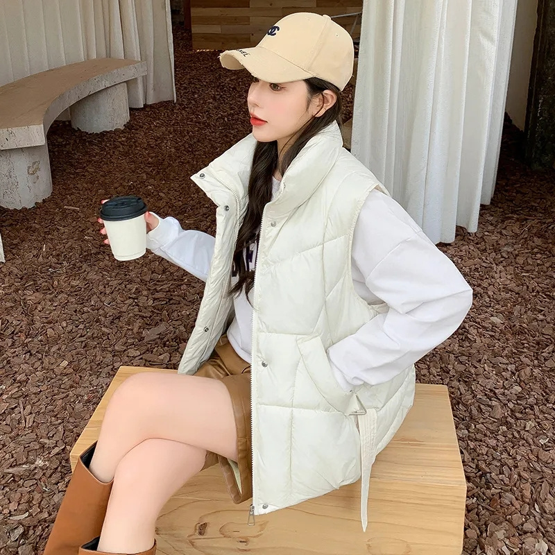 2024 nowa koreańska damska zim – Puffer Vest Padded recenzja i cena