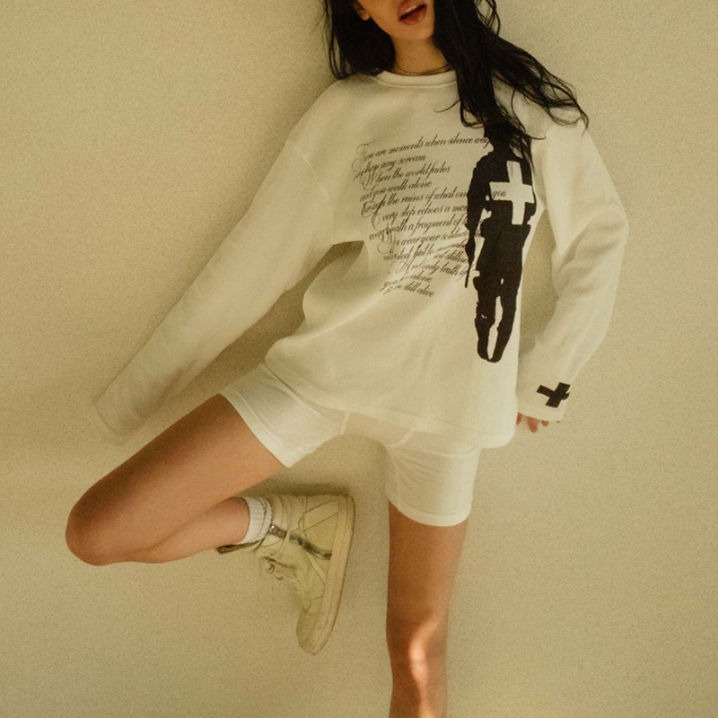 Modna koszulka Harajuku na jes – Street Fashion Casual recenzja i cena